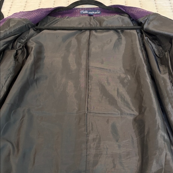 Purple Textured Women's Blazer - Picture 8 of 11